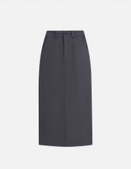 Chân váy khaki nữ dáng đứng xẻ sau