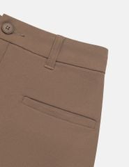 Chân váy khaki nữ dáng đứng xẻ sau