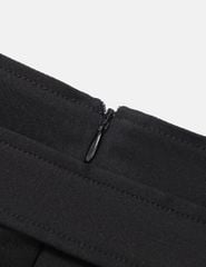 Chân váy khaki nữ dáng chữ A cạp cao gắn đai