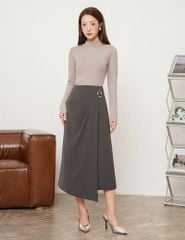 Chân váy âu nữ dáng dài vạt chéo