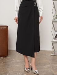 Chân váy âu nữ dáng dài vạt chéo