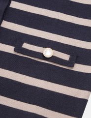 Áo khoác len nữ cổ tròn cài cúc