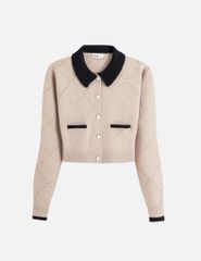 Áo khoác len nữ cổ bẻ