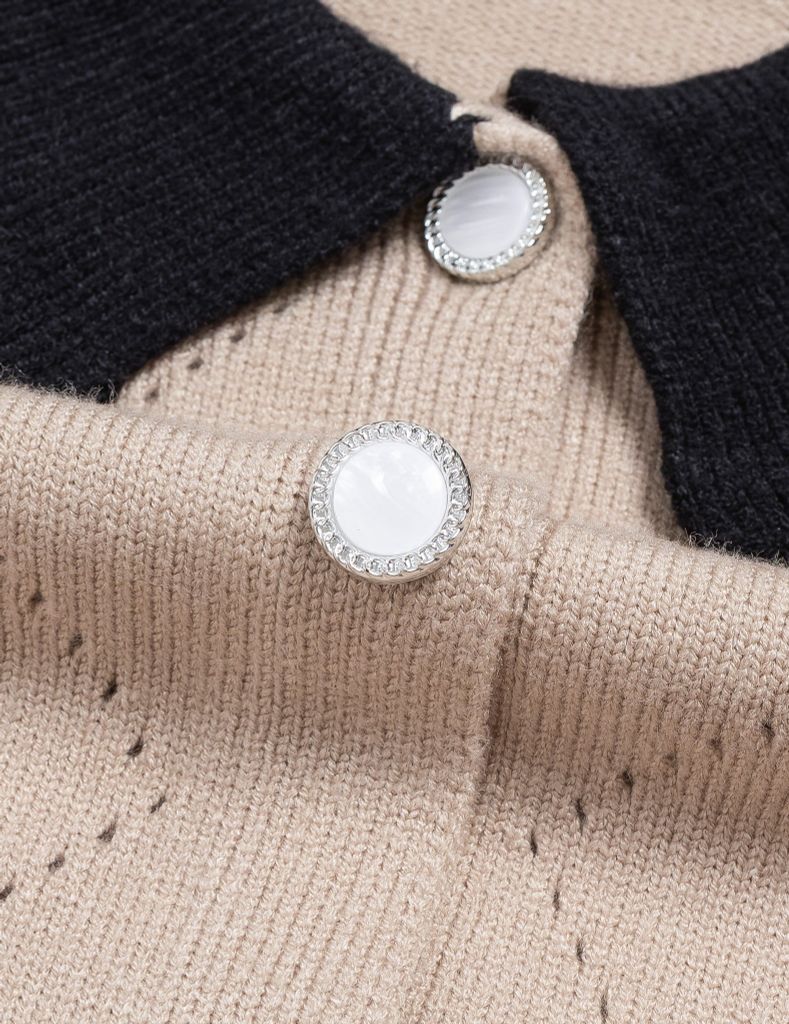 Áo khoác len nữ cổ bẻ