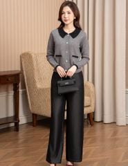 Áo khoác len nữ cổ bẻ