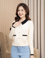 Áo khoác len nữ cổ bẻ