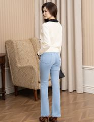 Áo khoác len nữ cổ bẻ