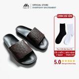  Dép Da Nam Nữ Quai Ngan M Masler-MT họa tiết basic, Chất Liệu Đế Cao Cấp Chống Trượt Quai Da MT13 