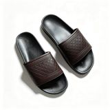  Dép Da Nam Nữ Quai Ngan M Masler-MT Sọc Chéo Basic, Chất Liệu Đế Cao Cấp Chống Trượt Quai Da MT10 