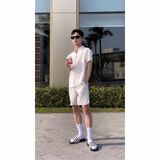  Dép quai ngang nam nữ Unisex Slipper M Masler-MT 3 sọc đen trắng với đế chống trơn và quai êm chân TD2 