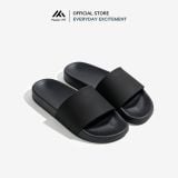  Dép da trơn quai ngang nam nữ Basic Unisex Slipper M Masler-MT với lớp đế IP chống trượt và quai da êm chân TRO1 
