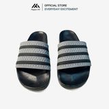 Dép quai ngang nam nữ Unisex Slipper M Masler-MT 3 sọc màu xám với lớp đế êm chân và chống trơn trượt XT1 