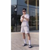  Dép quai ngang nam nữ Unisex Slipper M Masler-MT 3 sọc đen trắng với thiết kế đế chống trượt và quai êm chân DT1 