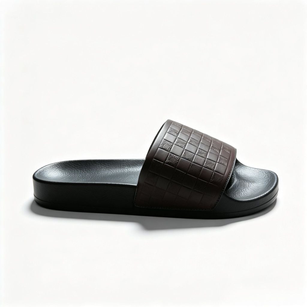  Dép Da Nam Nữ Quai Ngan M Masler-MT họa tiết basic, Chất Liệu Đế Cao Cấp Chống Trượt Quai Da MT13 