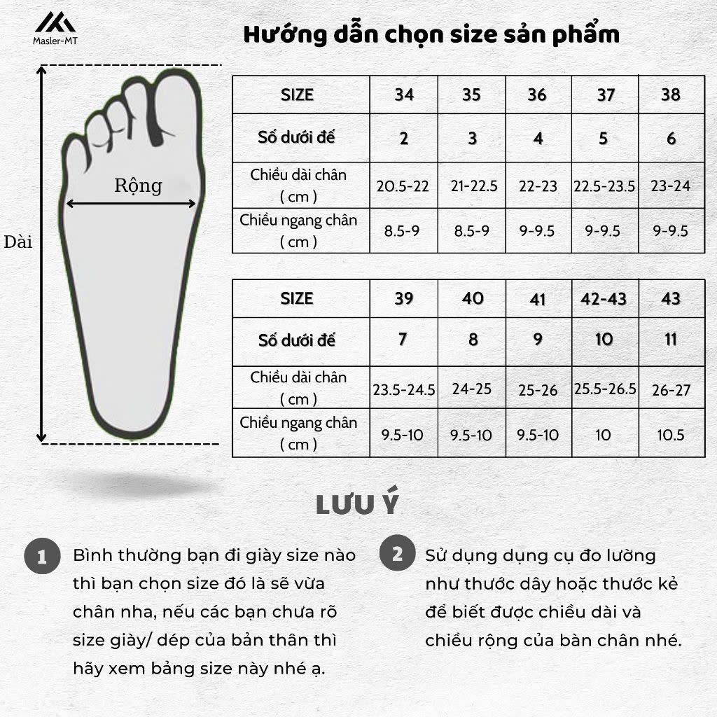  Dép Da Nam Nữ Quai Ngan M Masler-MT Kiểu Dáng Basic, Chất Liệu Đế Cao Cấp Chống Trượt Quai Da MT12 