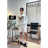  Dép da trơn quai ngang nam nữ Basic Unisex Slipper M Masler-MT với lớp đế IP chống trượt và quai da êm chân TRO1 