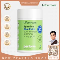Viên uống tảo xoắn bổ sung vitamin khoáng chất Lifestream Spirulina Blue Extra 200 viên