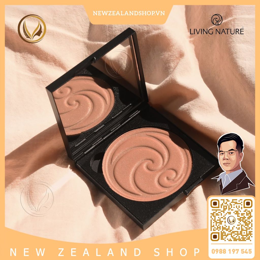 Phấn phủ tạo khối màu đồng mùa hè Living Nature Summer Bronze Pressed Powder 13g