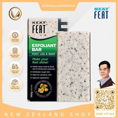 Xà phòng tẩy tế bào chết bàn chân và cơ thể Neat Feat Exfoliant Soap 150g