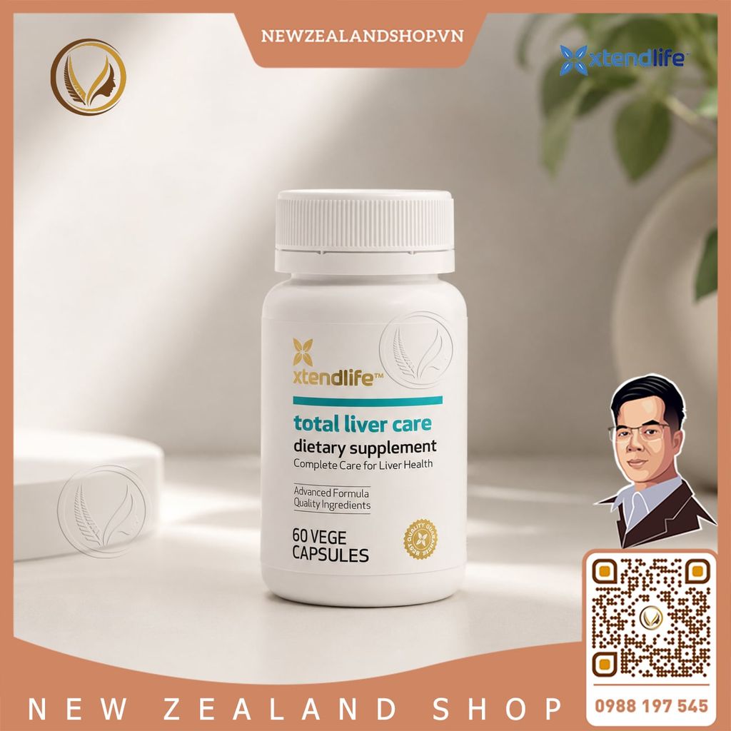 Viên uống phục hồi gan, giải độc gan Xtend Life Total Liver Care 60 viên