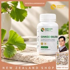 Viên uống bổ não, tăng cường trí nhớ Aotearoa Vitality Ginkgo Biloba 100 viên