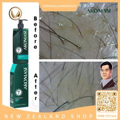 Dầu gội làm dày tóc dành cho tóc mỏng, ngăn rụng và giúp mọc tóc AROMASE Hair Volumizing Shampoo 400ml