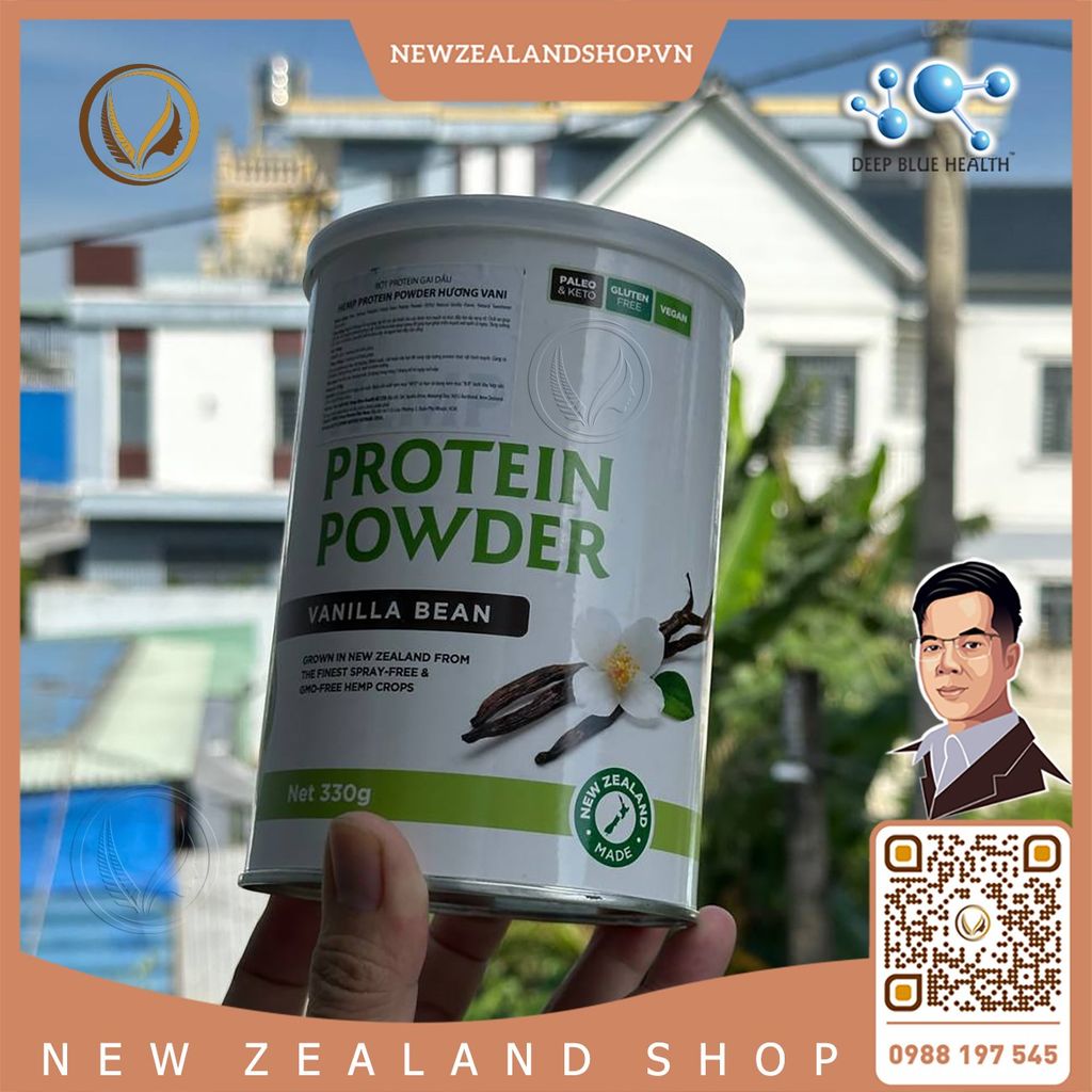 Bột đạm cây gai dầu Deep Blue Health Hemp Protein Powder 330g