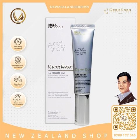 Kem giảm thâm nám, dưỡng sáng da DermEden Lumixderm Brightening Cream 40ml