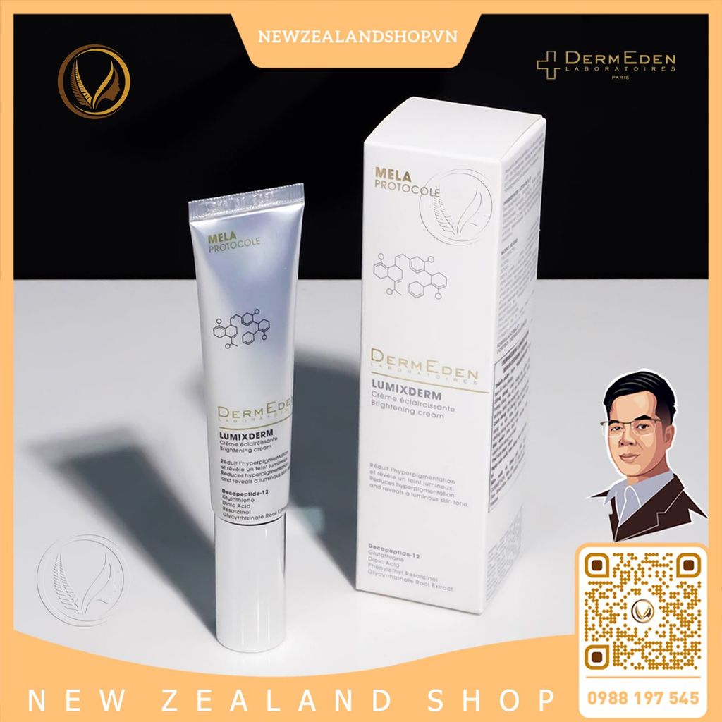 Kem giảm thâm nám, dưỡng sáng da DermEden Lumixderm Brightening Cream 40ml