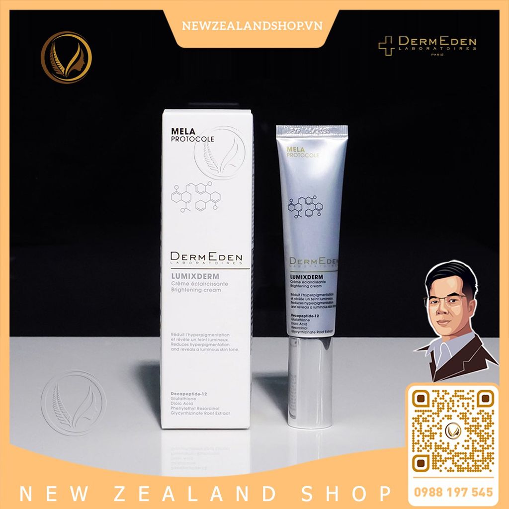 Kem giảm thâm nám, dưỡng sáng da DermEden Lumixderm Brightening Cream 40ml
