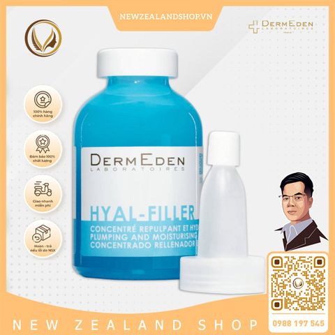 Tinh chất làm đầy nếp nhăn, căng mịn da DermEden Hyal-Filler Plumping & Moisturising Concentrate 15% 30ml