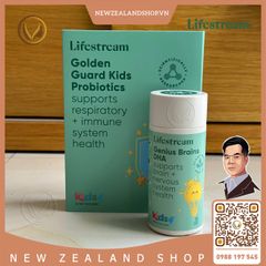 Bột men vi sinh tăng miễn dịch và hô hấp cho trẻ em Lifestream Golden Guard Kids Probiotics 15 gói