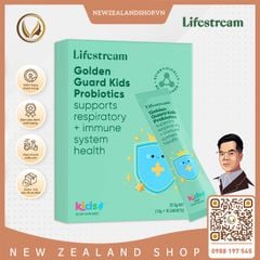 Bột men vi sinh tăng miễn dịch và hô hấp cho trẻ em Lifestream Golden Guard Kids Probiotics 15 gói