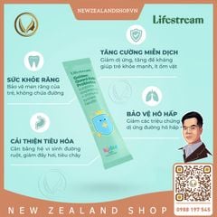 Bột men vi sinh tăng miễn dịch và hô hấp cho trẻ em Lifestream Golden Guard Kids Probiotics 15 gói