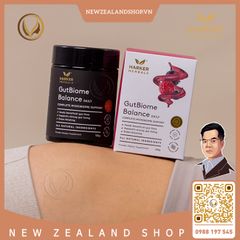 Bột cân bằng hệ vi sinh đường ruột 3 trong 1 Harker Herbals GutBiome Balance 130g