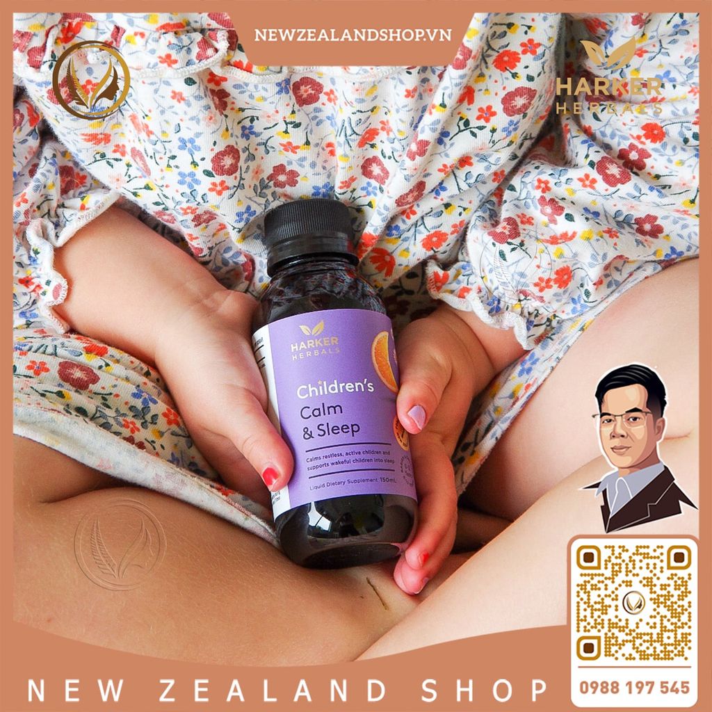 Siro giúp an thần, hỗ trợ ngủ ngon cho trẻ em Harker Herbals Children's Calm & Sleep 150ml