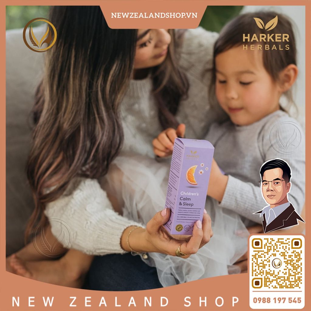Siro giúp an thần, hỗ trợ ngủ ngon cho trẻ em Harker Herbals Children's Calm & Sleep 150ml