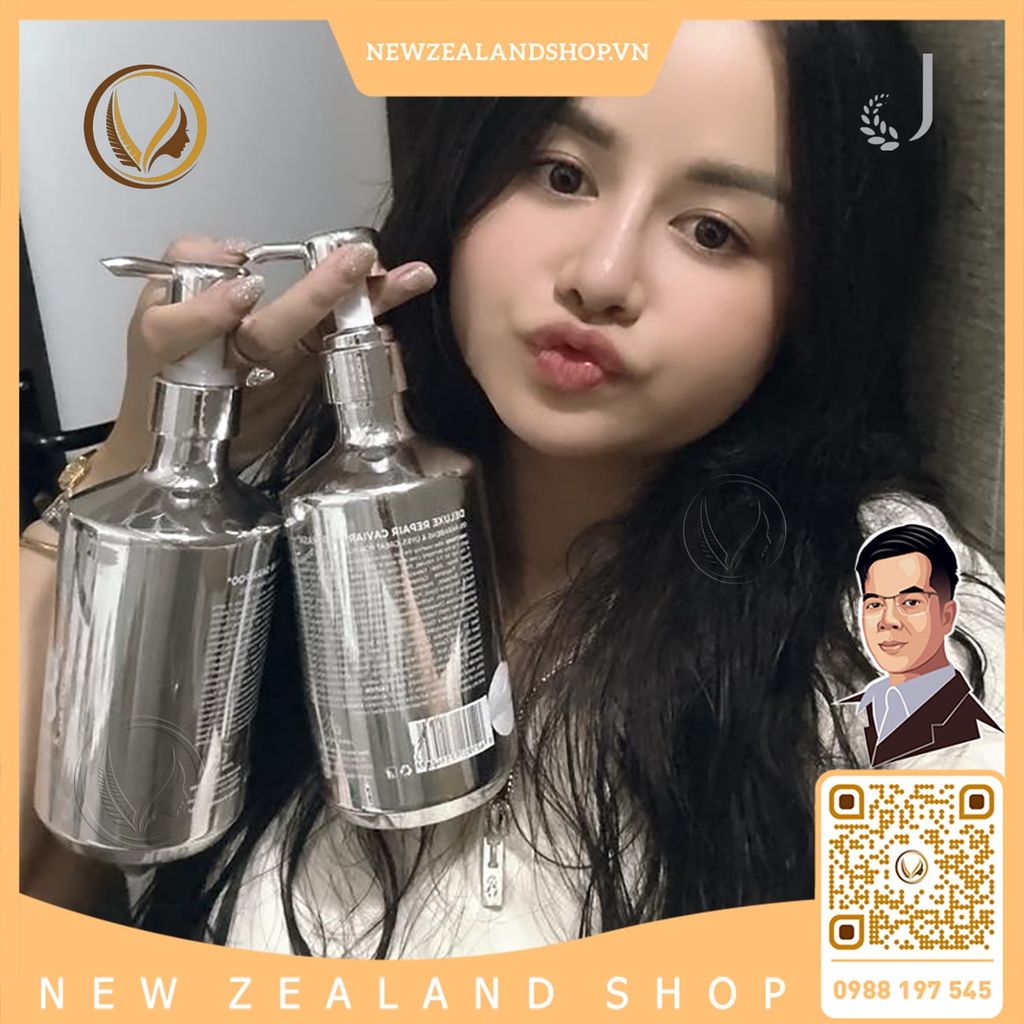 Mặt nạ phục hồi tóc hư tổn, giảm gãy rụng Jema Rose 8+ Minute Deluxe Repair Caviar Hair Mask 480ml