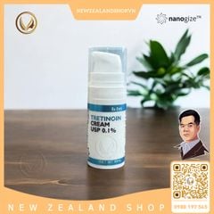 Kem trị mụn, mờ nám, trẻ hoá da Nanogize Tretinoin Cream USP 0.1% (10ml)