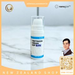 Kem trị mụn, mờ nám, trẻ hoá da Nanogize Tretinoin Cream USP 0.1% (10ml)