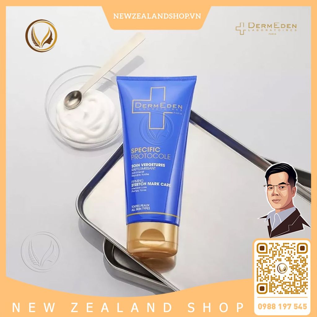 Kem trị rạn da DermEden Specific Protocole Firming Stretch Mark Care 200ml