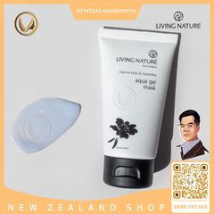 Mặt nạ gel cấp ẩm sâu, phục hồi và làm da căng mọng Living Nature Aqua Gel Mask 75ml