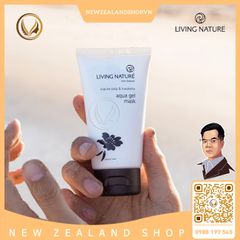 Mặt nạ gel cấp ẩm sâu, phục hồi và làm da căng mọng Living Nature Aqua Gel Mask 75ml