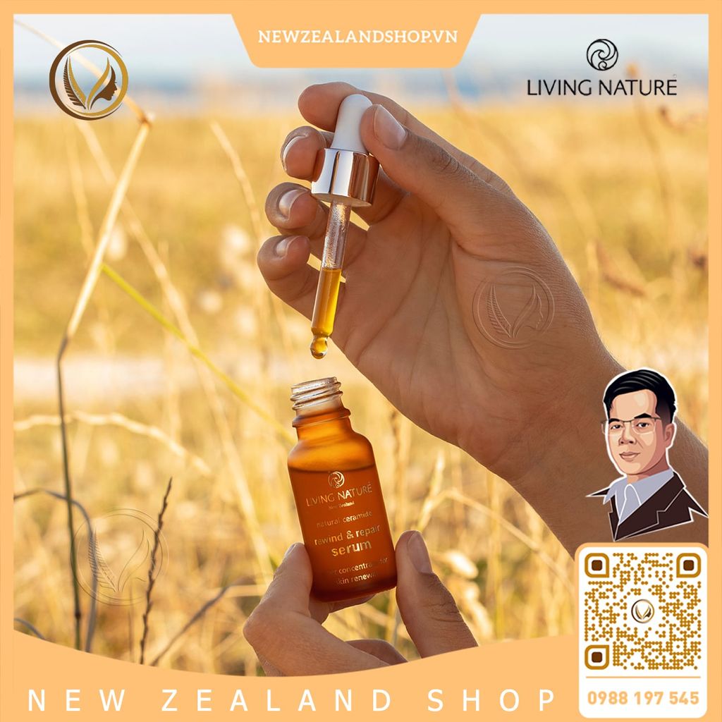 Serum phục hồi và tái tạo da chuyên sâu Living Nature Rewind & Repair Serum 18ml