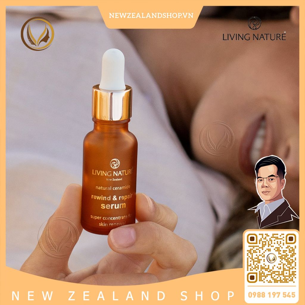Serum phục hồi và tái tạo da chuyên sâu Living Nature Rewind & Repair Serum 18ml