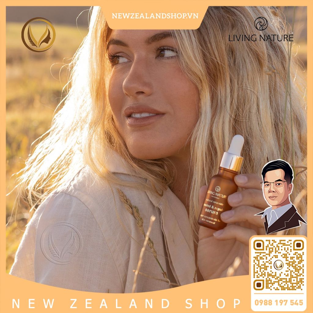 Serum phục hồi và tái tạo da chuyên sâu Living Nature Rewind & Repair Serum 18ml