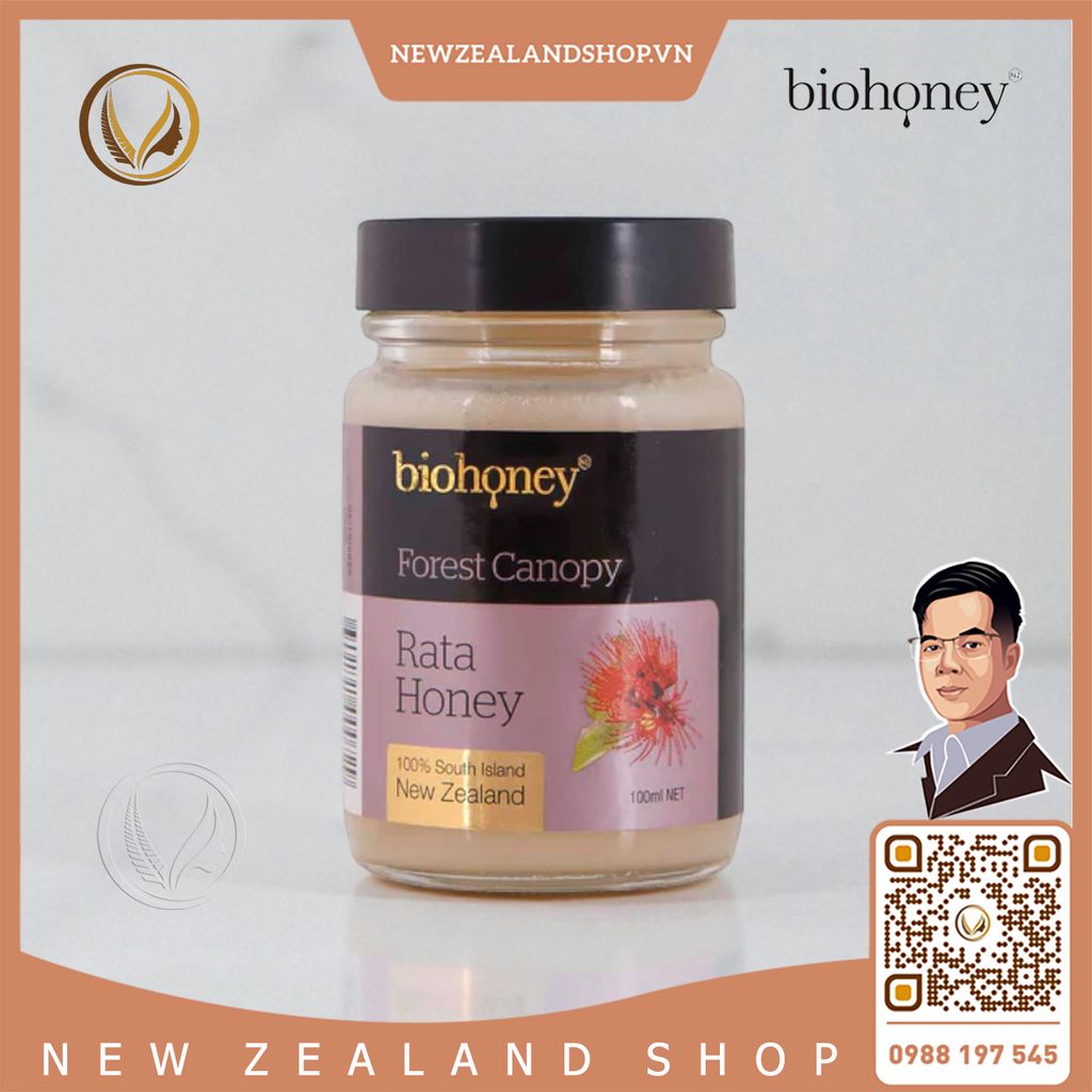 Mật ong hoa Rata rừng nguyên chất Biohoney Forest Canopy Rata Honey 270g