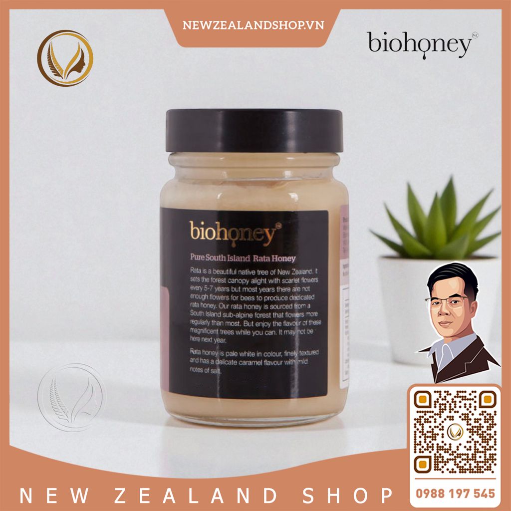 Mật ong hoa Rata rừng nguyên chất Biohoney Forest Canopy Rata Honey 270g