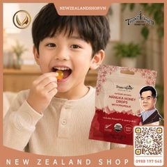 Kẹo ngậm mật ong Manuka hữu cơ MGO550+ với keo ong TranzAlpine Organic Manuka Honey Drops with Propolis 25 viên