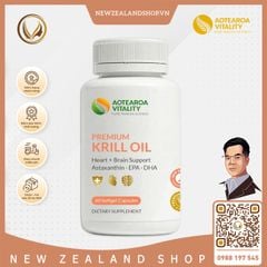 Viên uống dầu nhuyễn thể Aotearoa Vitality Premium Krill Oil 60 viên